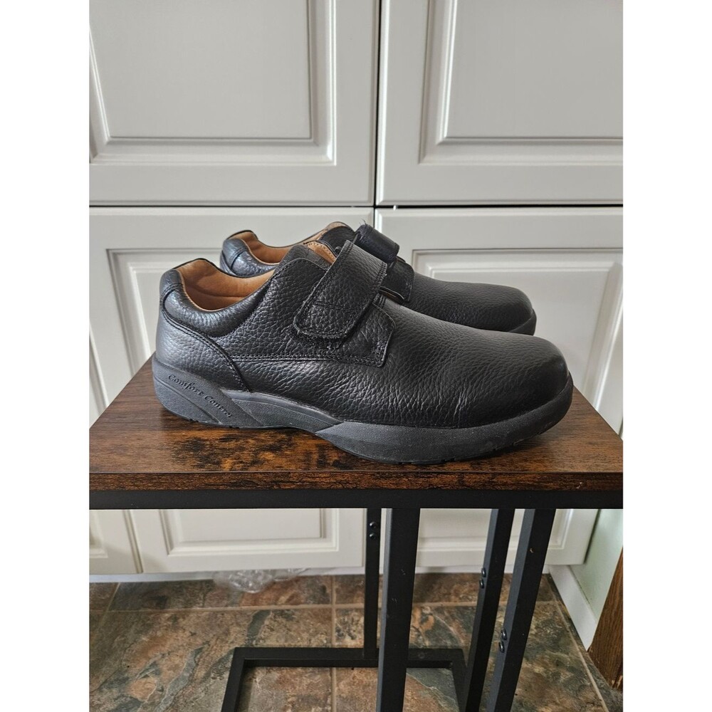 Dr Comfort Wide William 6310 Diabetic Black Leather Slip-On Comfort Shoes 11W